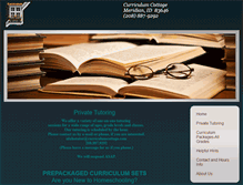 Tablet Screenshot of curriculumcottage.com